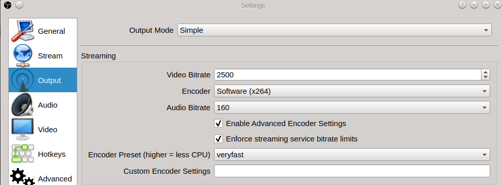 Obs audio encoding settings